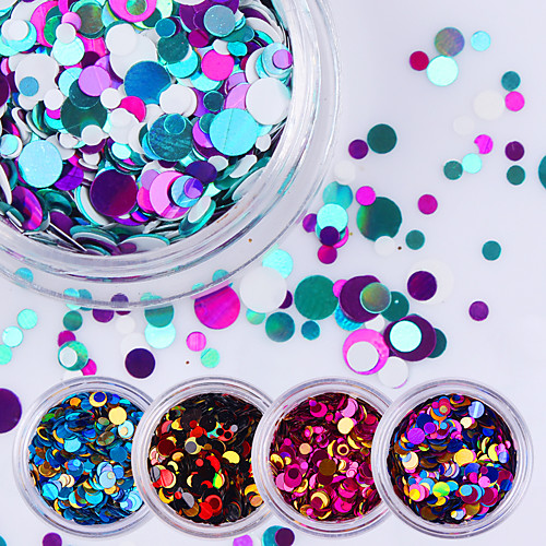 

12pcs Glitter Powder Sequins For nail art Manicure Pedicure Daily Glitters / Fashion