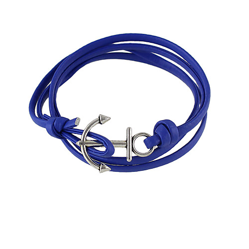 

Women's Wrap Bracelet Leather Bracelet Friends Friendship Leather Bracelet Jewelry Black / Blue For Gift