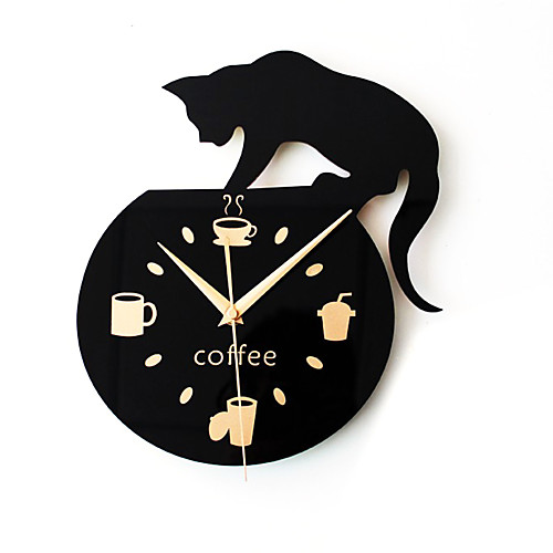

Casual / Modern Contemporary / Retro Acrylic / Metal Round Novelty / Characters / Holiday Indoor / Outdoor AA Decoration Wall Clock Analog No