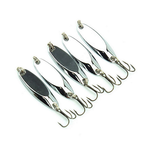 

5 pcs Hard Bait Sinking Bass Trout Pike General Fishing Metal