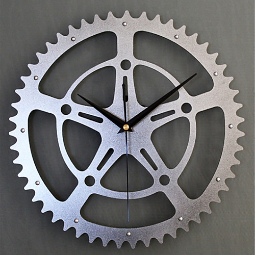 

Wall Clock,Casual Modern Contemporary Office / Business Acrylic Metal Round Indoor / Outdoor