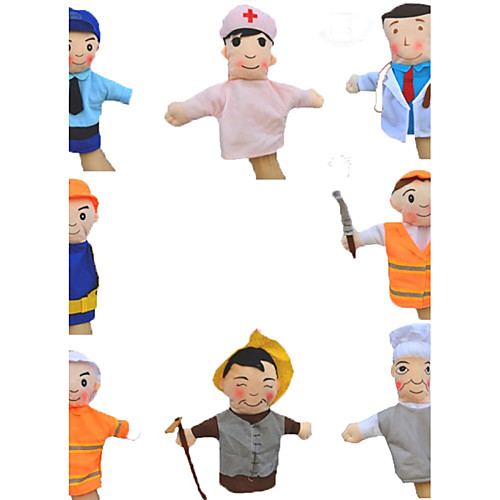 

Finger Puppets Novelty Textile Cotton 8 pcs Toy Gift