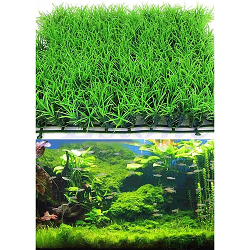 

Friendly Plastic Artificial Aquarium Green Fake Water plants Lawn Fish Tank Aquarium Plants Aquarium Accessories