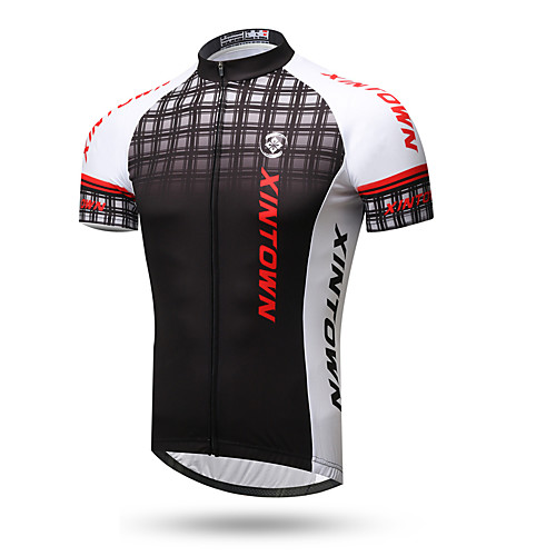 

XINTOWN Men's Short Sleeve Cycling Jersey 1# 2# 3# Plaid / Checkered Bike Top Mountain Bike MTB Road Bike Cycling Breathable Quick Dry Back Pocket Sports Clothing Apparel / Stretchy / Sweat-wicking