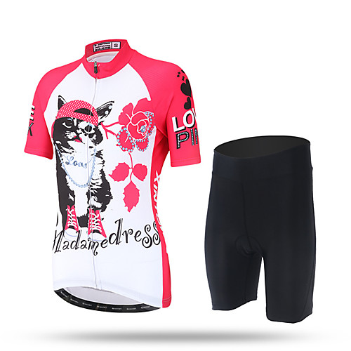 

XINTOWN Cycling Jersey with Shorts Women's Short Sleeves Bike Pants / Trousers Jersey Shorts Top Clothing Suits Quick Dry Ultraviolet