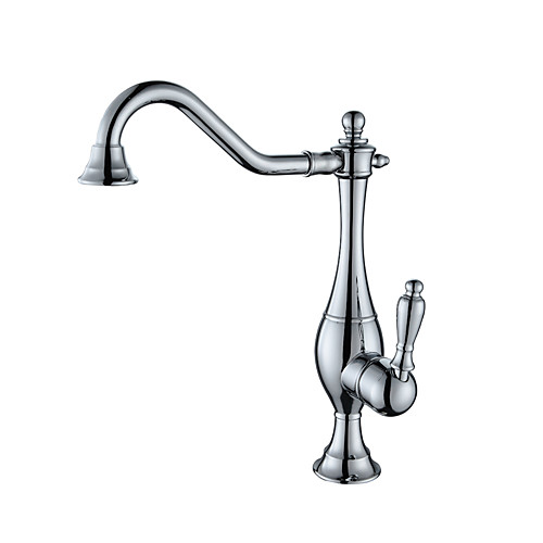 

Contemporary Modern Centerset Widespread Ceramic Valve Two Handles One Hole Chrome, Bathroom Sink Faucet