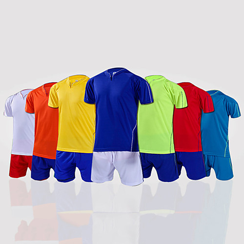 

Men's Soccer ShirtShorts Bottoms Clothing Suit Breathable Football / Soccer Classic 100% Polyester White Yellow Red / Short Sleeve / Stretchy