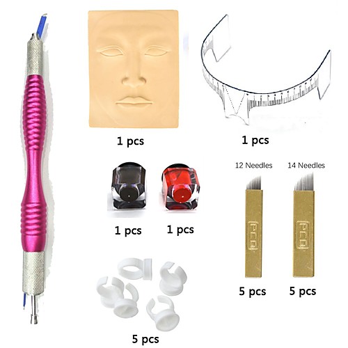 

Permanent Makeup Kits / Permanent Makeup Supplies / Tattoos, & Body Art Kits Piercing pen 10 Recommended for Eyebrows / Lips / Eyeliners