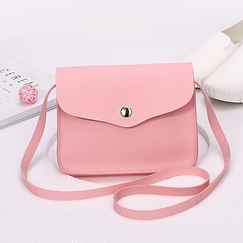 

Women's Bags PU Leather Crossbody Bag Solid Colored Event / Party Formal Office & Career Wine Black Red Blushing Pink