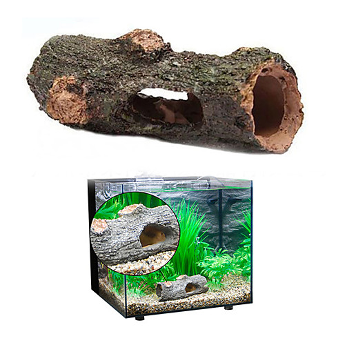 

Fish Tank Aquarium Decoration Fish Bowl Ornament Tubes & Tunnels Brown Non-toxic & Tasteless Resin 1 pc