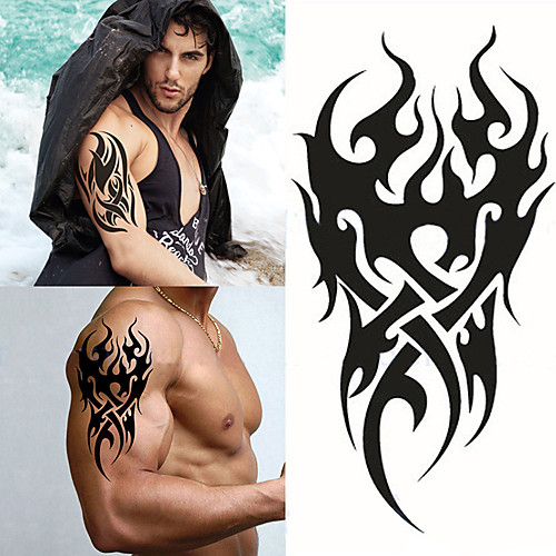 

1 pcs Temporary Tattoos Waterproof / 3D brachium / Chest Paper Tattoo Stickers