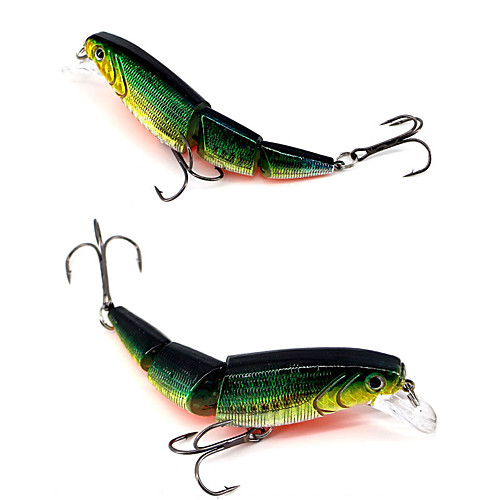 

2 pcs Fishing Lures Hard Bait Sinking Bass Trout Pike General Fishing Plastic Metal