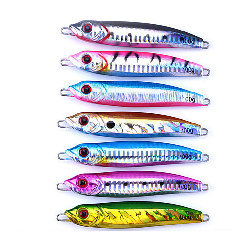 

7 pcs Fishing Lures Jigs Spoons Metal Bait Pike Fast Sinking Bass Trout Pike Sea Fishing Bait Casting Spinning