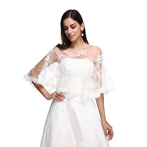 

Capes Lace / Tulle Wedding / Party Evening Women's Wrap With Lace