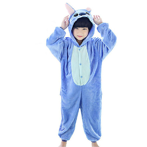 

Kid's Kigurumi Pajamas Anime Blue Monster Onesie Pajamas Coral fleece Blue / Rose Cosplay For Boys and Girls Animal Sleepwear Cartoon Festival / Holiday Costumes / Leotard / Onesie / Leotard / Onesie