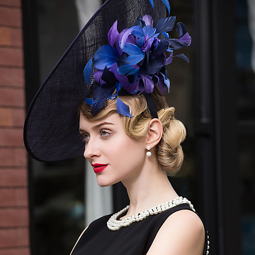 

Flax Headpiece-Wedding Special Occasion Casual Outdoor Fascinators Hats 1 Piece