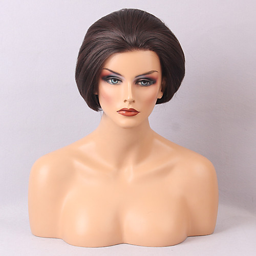

cheap lace front wigs for black and white women natural and comfortable short straight hair wig