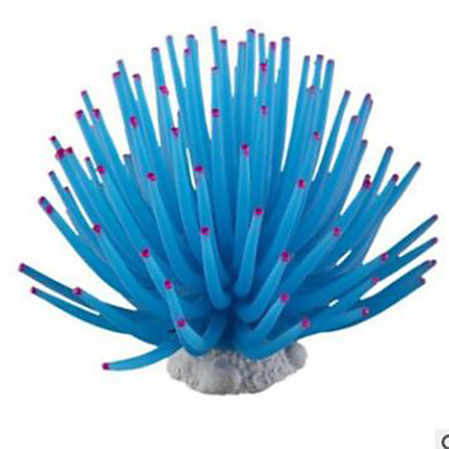 

Aquarium Decoration Fish Tank Ornament Luminous Imitated Sea Anemone Simulated Sea Urchin Coral Furnishing Articles