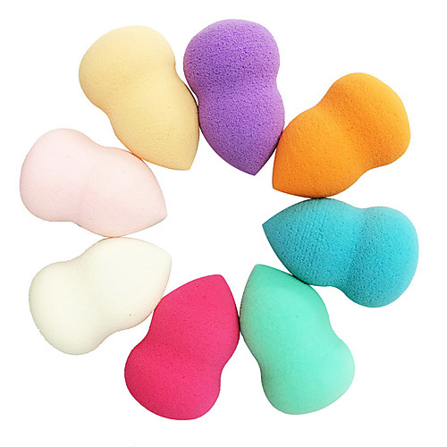

8 Colors Eyeshadow Palette Powder Puff Makeup Sponges 1 pcs Other Powder / Cream / Liquid Latex-Free / Non-Allergenic Round Makeup Cosmetic Natural Sponges