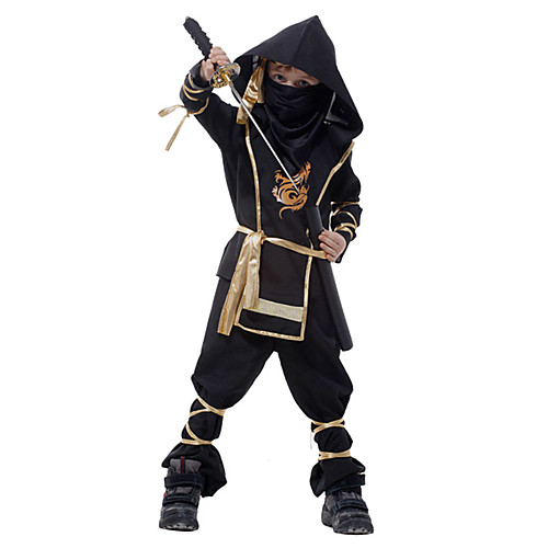 

Ninja Primitive Zentai Suits Cosplay Costume Kid's Boys' Halloween Carnival Children's Day Festival / Holiday Terylene Carnival Costumes Solid Colored / Leotard / Onesie / Mask / Leotard / Onesie