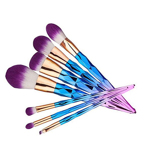 

Professional Makeup Brushes Makeup Brush Set 7pcs Portable Travel Eco-friendly Professional Full Coverage Synthetic Hair / Artificial Fibre Brush Resin Makeup Brushes for