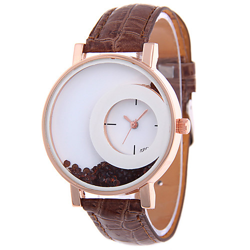 

Women's Fashion Watch Quartz Leather Band Casual White Blue Brown