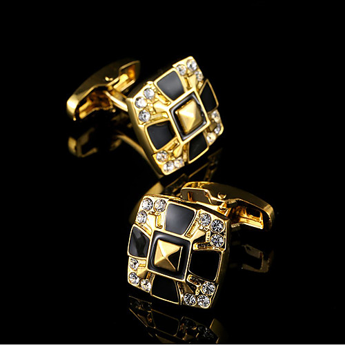 

Cufflinks Classic Gift Boxes & Bags Fashion Brooch Jewelry Golden For Party Business / Ceremony / Wedding