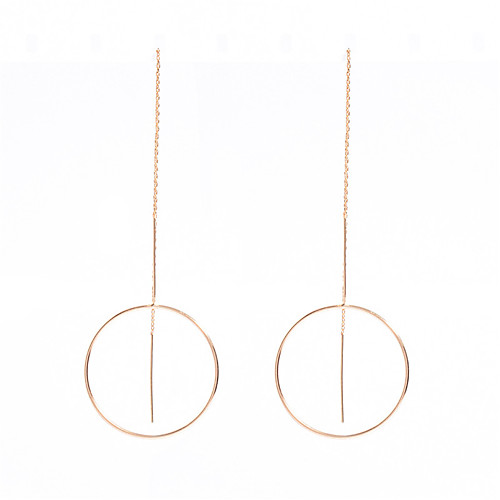 

Women's Hoop Earrings Dangle Earrings Ladies Personalized Fashion Earrings Jewelry Gold / Silvery For Daily Casual