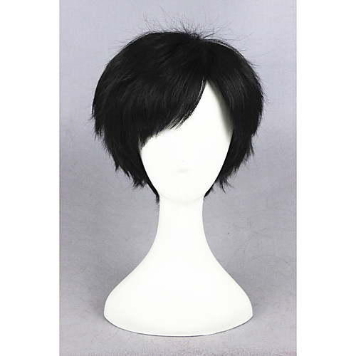 

short ye xiu synthetic black 12inch anime cosplay wig cs 223a
