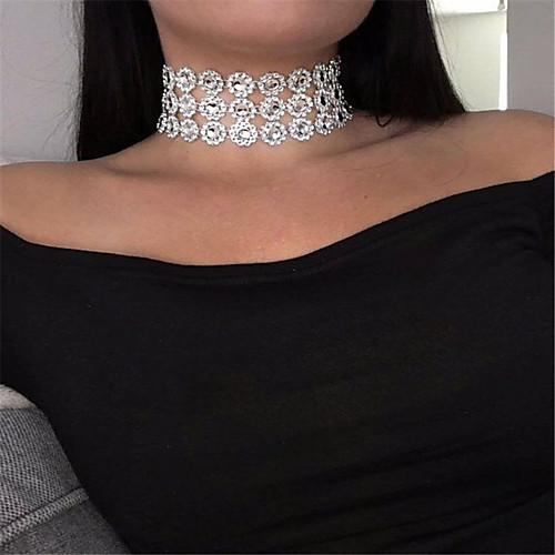 

Women's Choker Necklace Single Strand Ladies Personalized Simple Style Fashion Acrylic White Necklace Jewelry For Party Special Occasion Daily Casual Outdoor