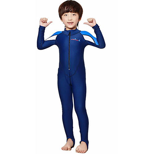

Dive&Sail Boys' Rash Guard Dive Skin Suit 0.5mm Spandex Diving Suit SPF50 UV Sun Protection Breathable Full Body Front Zip - Swimming Diving Classic Spring Summer / Quick Dry / Anatomic Design