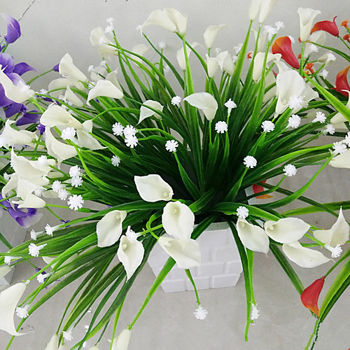 

Artificial Flowers 1 Branch Modern Style Calla Lily Tabletop Flower