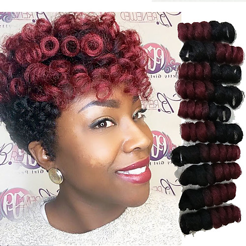 

Crochet Hair Braids Toni Curl Box Braids Ombre Synthetic Hair 10-20 inch Braiding Hair 20 Roots / Pack / There are 20 roots per pack. Normally five to six packs are enough for a full head.