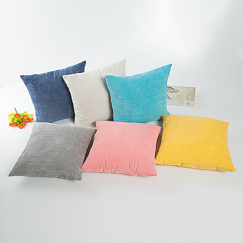 

Set of 1 Cotton Pillow Case, Solid Colored Modern Contemporary Traditional / Classic Throw Pillow