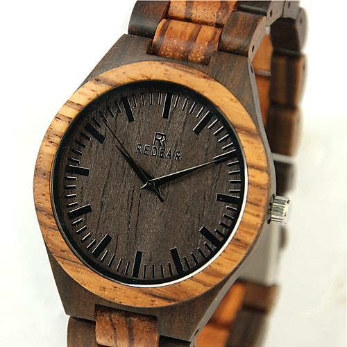 

Men's Wrist Watch Wood Watch Japanese Quartz Japanese Quartz Wood Beige Cool Wooden Analog