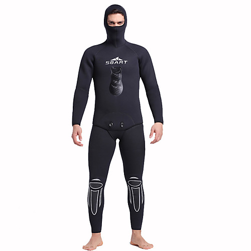 

SBART Men's Full Wetsuit 3mm Neoprene Diving Suit Thermal / Warm Long Sleeve Diving Solid Colored Spring Summer Fall / Winter