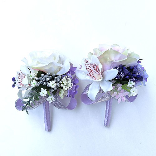 

Wedding Flowers Boutonnieres / Unique Wedding Décor Special Occasion / Party / Evening Satin 9.84(Approx.25cm)