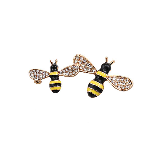 

Brooches Animal Ladies Luxury Rhinestone Imitation Diamond Brooch Jewelry Yellow For Wedding Party Special Occasion Daily Casual