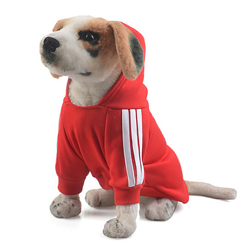 

Dog Hoodie Christmas British Fashion Classic Birthday Holiday Casual / Daily Birthday Winter Dog Clothes Puppy Clothes Dog Outfits Red Blue Pink Costume for Girl and Boy Dog Cotton S M