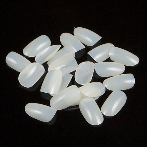 

600pcs pack beauty round short natural nail tips salon full cover false french nail art tips fake acrylic nails