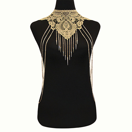 

Body Chain Boho Bohemian Gothic Women's Body Jewelry For Special Occasion Casual Geometrical Lace Alloy Gold