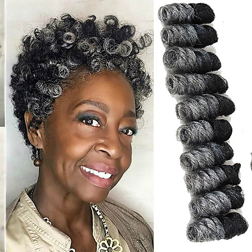 

Bouncy Curl Saniya Curl Twist Braids Pre-loop Crochet Braids Ombre Synthetic Hair 100% kanekalon hair Kanekalon Braids 10 inch Short Braiding Hair 20 Roots / Pack