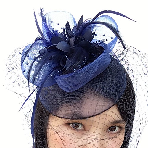 

Feather / Net Fascinators / Birdcage Veils with 1 Wedding / Special Occasion Headpiece