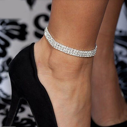 

Leg Chain feet jewelry Ladies Fashion Women's Body Jewelry For Wedding Party Crystal Crystal Alloy Gold Silver