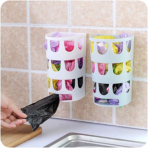 

Shopping Grocery Bag Dispenser Rack Plastic Bag Storage Wall Mount Stick Holder