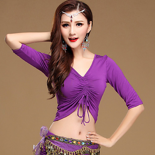 

Belly Dance Top Women's Training Half Sleeve Modal Cotton