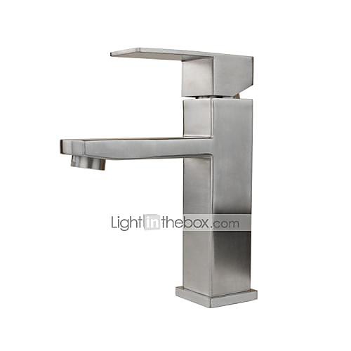 

Contemporary Art Deco/Retro Traditional Standard Spout Vessel Rain Shower Widespread Ceramic Valve Single Handle One Hole Stainless Steel