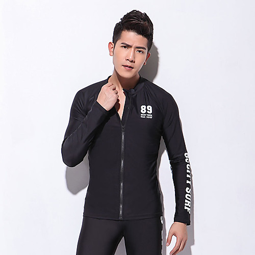 

Men's Wetsuit Skin Quick Dry Anatomic Design Breathable Chinlon Diving Suit Long Sleeve Tops-Swimming Diving Spring Summer Classic