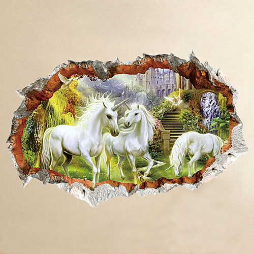 

Animals / Cartoon / 3D Wall Stickers 3D Wall Stickers Decorative Wall Stickers, Vinyl Home Decoration Wall Decal Wall / Glass / Bathroom Decoration 1