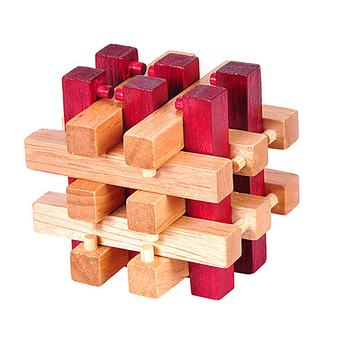

1 pcs Jigsaw Puzzle Wooden Puzzle IQ Brain Teaser Kong Ming Lock Luban Lock Wooden Model Fun IQ Test Classic Kid's Toy Gift